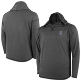 Colorado Rockies Butter Stripe Tri-Blend Long Sleeve Hoodie T-Shirt - Black - MLB Hoodies