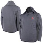 St. Louis Cardinals Butter Stripe Tri-Blend Long Sleeve Hoodie T-Shirt - Navy - MLB Hoodies
