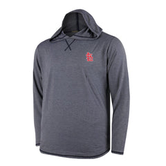 St. Louis Cardinals Butter Stripe Tri-Blend Long Sleeve Hoodie T-Shirt - Navy - MLB Hoodies