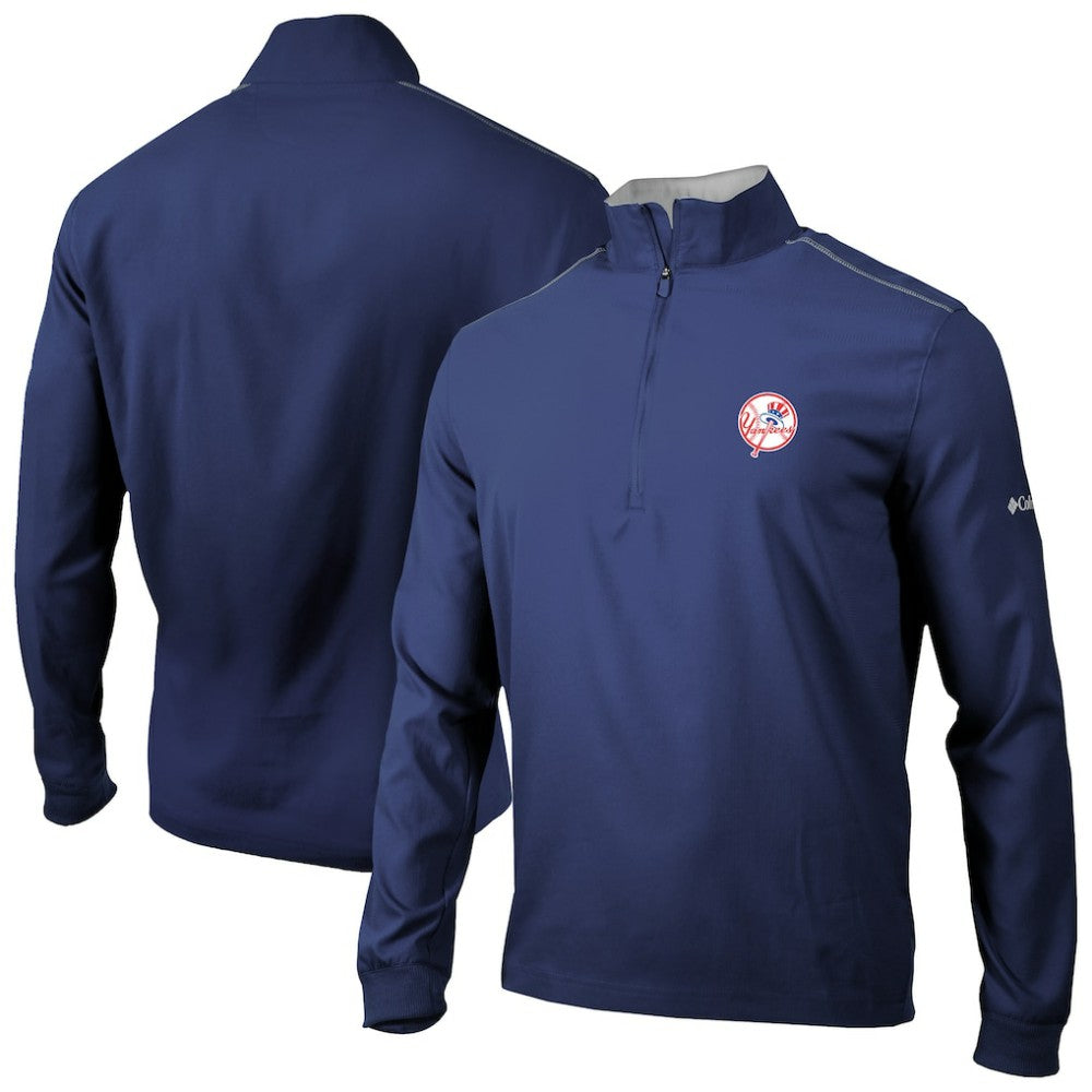 New York Yankees Columbia Omni-Wick Bogey's Paradise Quarter-Zip Top - MLB Tops