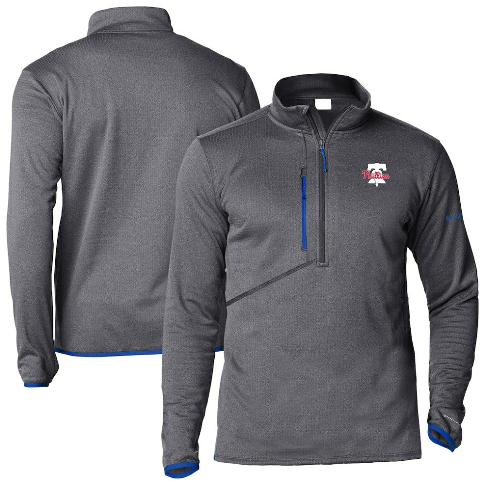 Philadelphia Phillies Columbia Park View Omni-Wick Half-Zip Top - MLB Tops