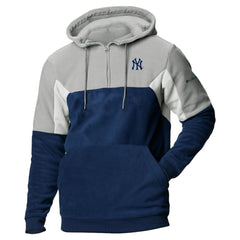 New York Yankees Columbia Lodge Fleece Quarter-Zip Hoodie - MLB Hoodies