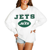 New York Jets Gameday Couture Women's Big Goals Oversized Long Sleeve T-Shirt | NFL Sale
