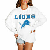 Detroit Lions Gameday Couture Women's Big Goals Oversized Long Sleeve T-Shirt | NFL Hot