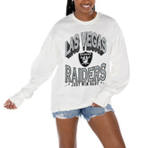 Las Vegas Raiders Gameday Couture Women's Time Out Oversized Long Sleeve T-Shirt | NFL Near me