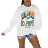 Miami Dolphins Gameday Couture Women's Time Out Oversized Long Sleeve T-Shirt | NFL US