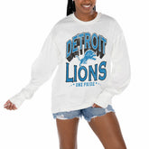 Detroit Lions Gameday Couture Women's Time Out Oversized Long Sleeve T-Shirt | NFL Outlet