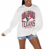 Houston Texans Gameday Couture Women's Time Out Oversized Long Sleeve T-Shirt | NFL Outlet