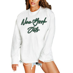New York Jets Gameday Couture Women's Classic Comeback Oversized Long Sleeve T-Shirt | NFL Discount