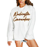 Washington Commanders Gameday Couture Women's Classic Comeback Oversized Long Sleeve T-Shirt | NFL Sale