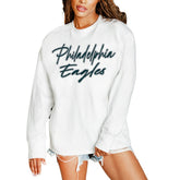 Philadelphia Eagles Gameday Couture Women's Classic Comeback Oversized Long Sleeve T-Shirt | NFL Online