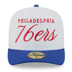White/Royal Philadelphia 76ers 2025 NBA Draft A-Frame 59FIFTY Fitted Hat | NBA