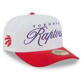 White/Red Toronto Raptors 2025 NBA Draft A-Frame 59FIFTY Fitted Hat | NBA