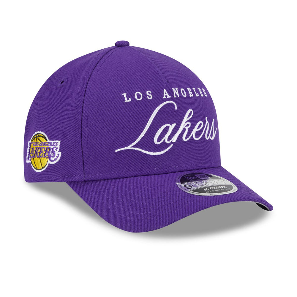 Purple Los Angeles Lakers 2025 NBA Draft M-Crown A-Frame 9FORTY Adjustable Hat | NBA