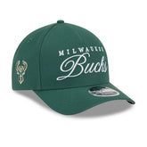 Hunter Green Milwaukee Bucks 2025 NBA Draft M-Crown A-Frame 9FORTY Adjustable Hat | NBA