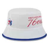 White/Royal Philadelphia 76ers 2025 NBA Draft Nylon Bucket Hat | NBA