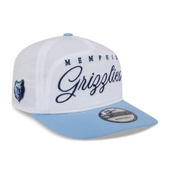 White/Light Blue Memphis Grizzlies 2025 NBA Draft On-Stage Nylon 19TWENTY Adjustable Hat | NBA