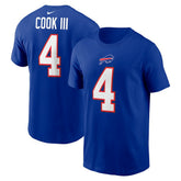 Buffalo Bills James Cook Name & Number T-Shirt | NFL New