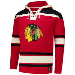 Connor Bedard Chicago Blackhawks '47 Big & Tall Lace-up Pullover Hoodie - NHL Hoodies