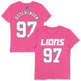 Detroit Lions Aidan Hutchinson Girls Youth Player Name & Number T-Shirt | NFL On sale