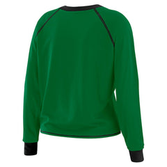 New York Jets WEAR by Erin Andrews Women's Plus Size Tie-Front Long Sleeve Top | NFL US