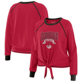 Arizona Cardinals WEAR by Erin Andrews Women's Plus Size Tie-Front Long Sleeve Top | NFL New
