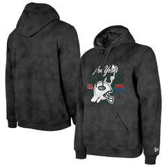 New York Jets Identity Helmet Enzyme Washed Pullover Hoodie | NFL Discount