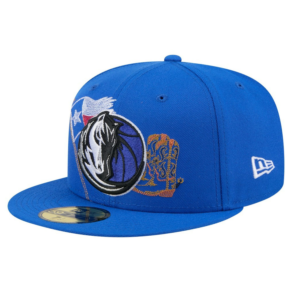 Blue Dallas Mavericks State Stitch 59FIFTY Fitted Hat sale | NBA