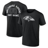 Baltimore Ravens Personalized Name & Number Monochrome T-Shirt | NFL On sale