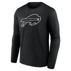 Buffalo Bills Personalized Name & Number Monochrome Long Sleeve T-Shirt | NFL Sale