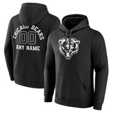Chicago Bears Personalized Name & Number Pullover Hoodie | NFL Discount