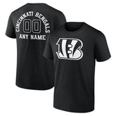 Cincinnati Bengals Personalized Name & Number Monochrome T-Shirt | NFL US