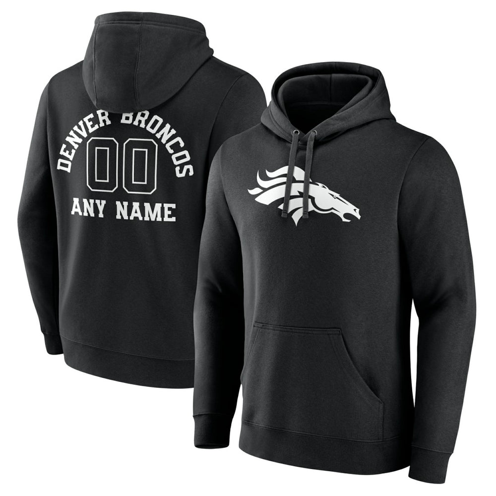 Denver Broncos Personalized Name & Number Pullover Hoodie | NFL Hot