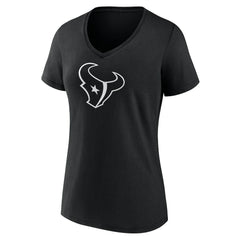 Houston Texans Women's Personalized Name & Number Monochrome V-Neck T-Shirt | NFL On sale