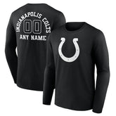 Indianapolis Colts Personalized Name & Number Monochrome Long Sleeve T-Shirt | NFL Online