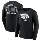 Jacksonville Jaguars Personalized Name & Number Monochrome Long Sleeve T-Shirt | NFL On sale