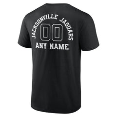 Jacksonville Jaguars Personalized Name & Number Monochrome T-Shirt | NFL On sale
