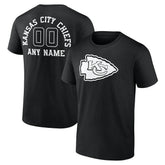 Kansas City Chiefs Personalized Name & Number Monochrome T-Shirt | NFL Sale