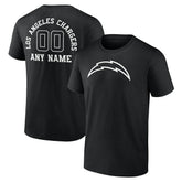 Los Angeles Chargers Personalized Name & Number Monochrome T-Shirt | NFL Online