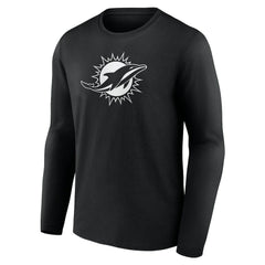 Miami Dolphins Personalized Name & Number Monochrome Long Sleeve T-Shirt | NFL On sale