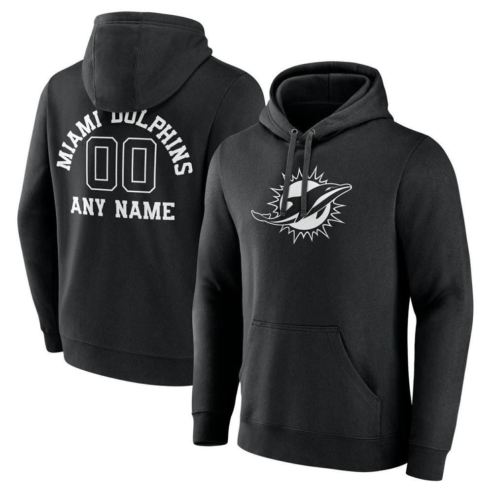 Miami Dolphins Personalized Name & Number Pullover Hoodie | NFL New