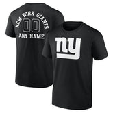 New York Giants Personalized Name & Number Monochrome T-Shirt | NFL Discount