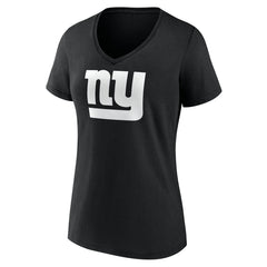 New York Giants Women's Personalized Name & Number Monochrome V-Neck T-Shirt | NFL Discount