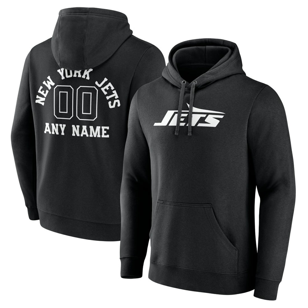 New York Jets Personalized Name & Number Pullover Hoodie | NFL Discount