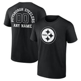 Pittsburgh Steelers Personalized Name & Number Monochrome T-Shirt | NFL Online