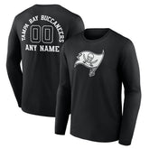 Tampa Bay Buccaneers Personalized Name & Number Monochrome Long Sleeve T-Shirt | NFL On sale