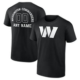 Washington Commanders Personalized Name & Number Monochrome T-Shirt | NFL US