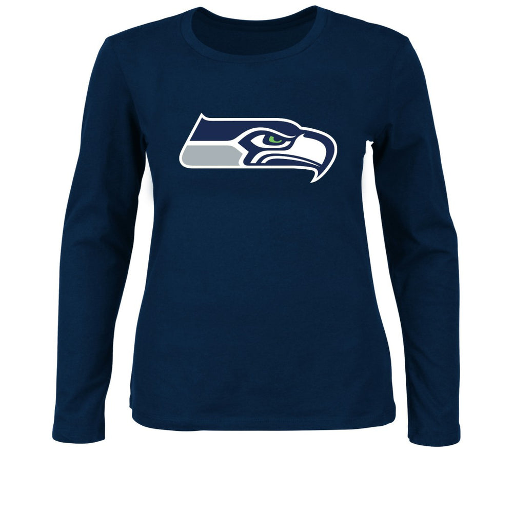 Seattle Seahawks Women's Plus Size Long Sleeve T-Shirt | NFL Discount