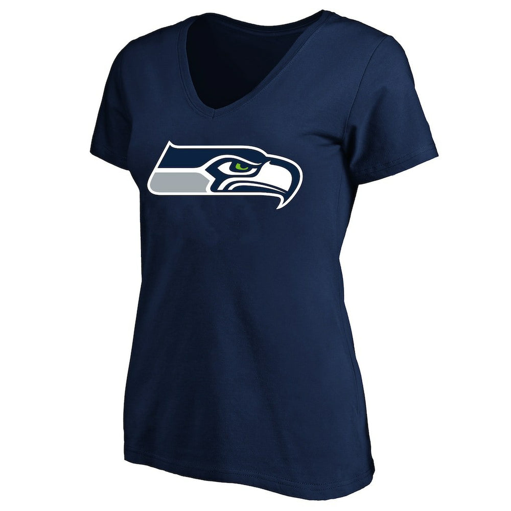 Seattle Seahawks Women's Plus Size V-Neck T-Shirt | NFL Hot
