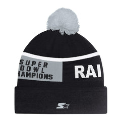Las Vegas Raiders Starter Unisex Chyron Cuffed Knit Hat with Pom | NFL Near me